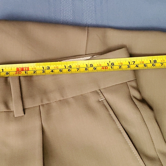 Gala Pure New Wool Men's Pleated Trousers - Size W34 L31 (can be lengthened) - Picture 4 of 10